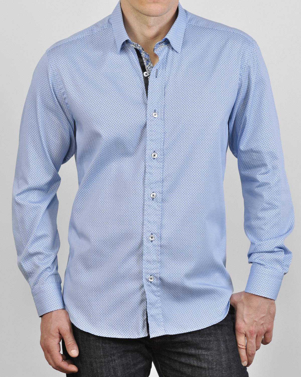 ice blue dress shirt OppoSuits - Cool Blue