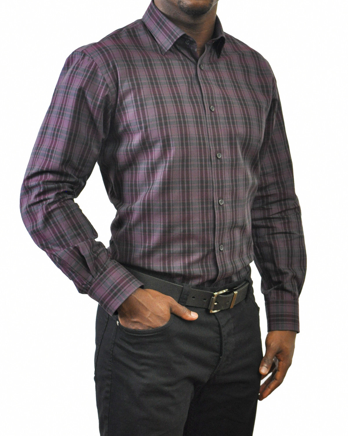 RUBEN | Cabernet | Button Down Dress Shirts for Shorter Guys | Jax Everett RUBEN | Cabernet | Button Down Dress Shirts for Shorter Guys | Jax Everett